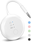 Avantree SoundJet – 25Hrs Airplane Bluetooth Adapter for All AirPods (Pro/Max) with Qualcomm Chipset & aptX Adaptive, Wireless Audio Transmitter for Flights Travel, Works with Bose & Other Headphones
