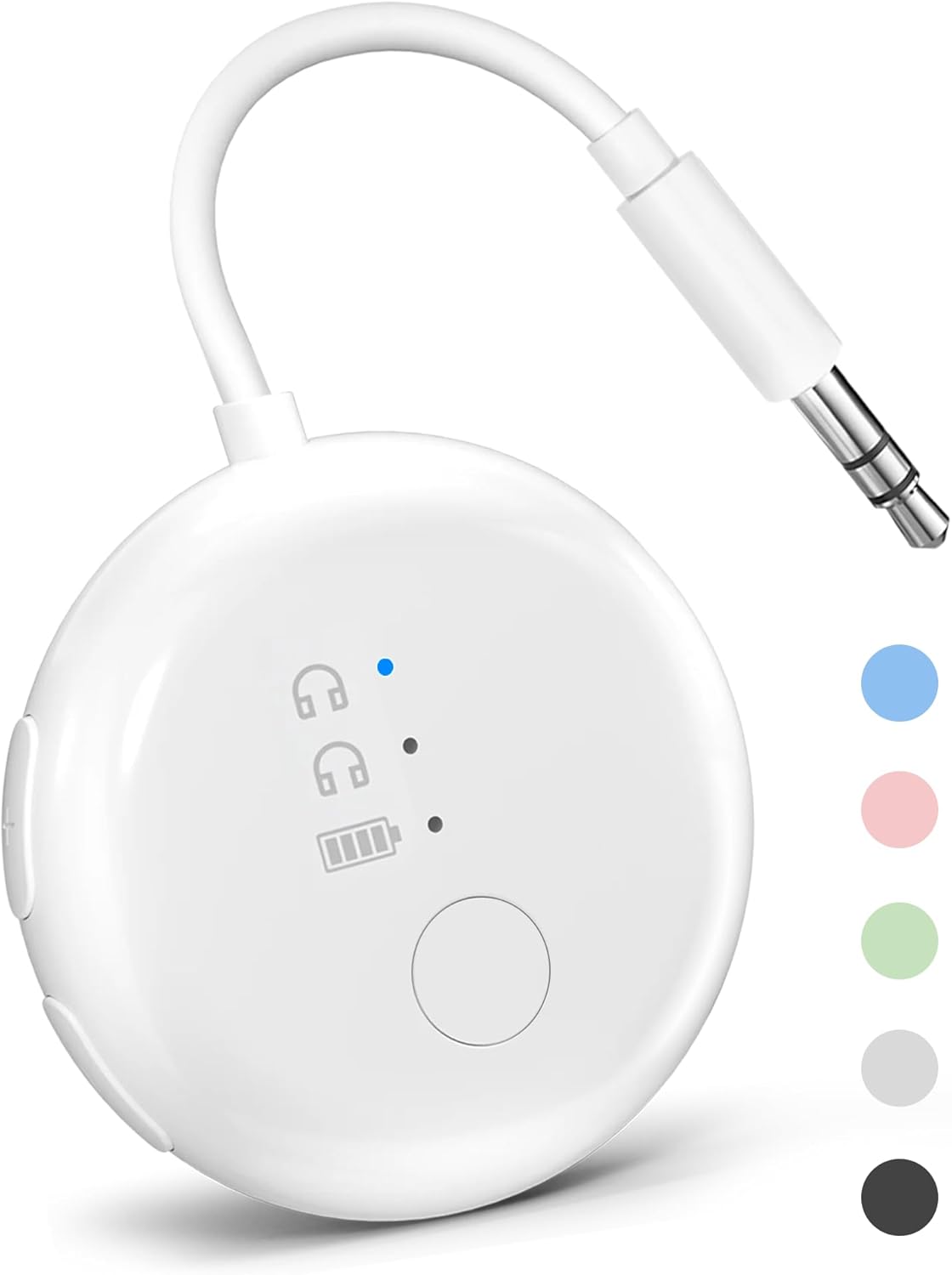Avantree SoundJet – 25Hrs Airplane Bluetooth Adapter for All AirPods (Pro/Max) with Qualcomm Chipset & aptX Adaptive, Wireless Audio Transmitter for Flights Travel, Works with Bose & Other Headphones