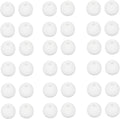 36 Pieces Medium Earbud Tips Soft and Comfortable Ear Bud Replacement Pieces Silicone Fit Most in-Ear Headphones，Inner Hole 3.8mm -5.5mm，Medium White Earbud Replacement Tips
