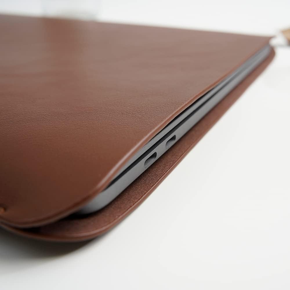 Laptop Sleeve 15.3 Inch Compatible with 2024 New 15 MacBook Air A3114 A2941 Color Dark Brown