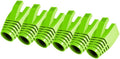 50 Pcs Cat7 Cat7A Cat8 Strain Relief Boot, RJ45 Plug Connector Cover Modular Network Plug Connector Cap Cable Connector Boots, FruitGreen