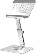 GuaziV 360° Adjustable Tablet Stand - Ergonomic Foldable Holder for iPad 10.2-12.9”, Kindle, Phones 4-13”, Anti-Slip Desktop Mount for Work, Cooking, Gaming & Reading