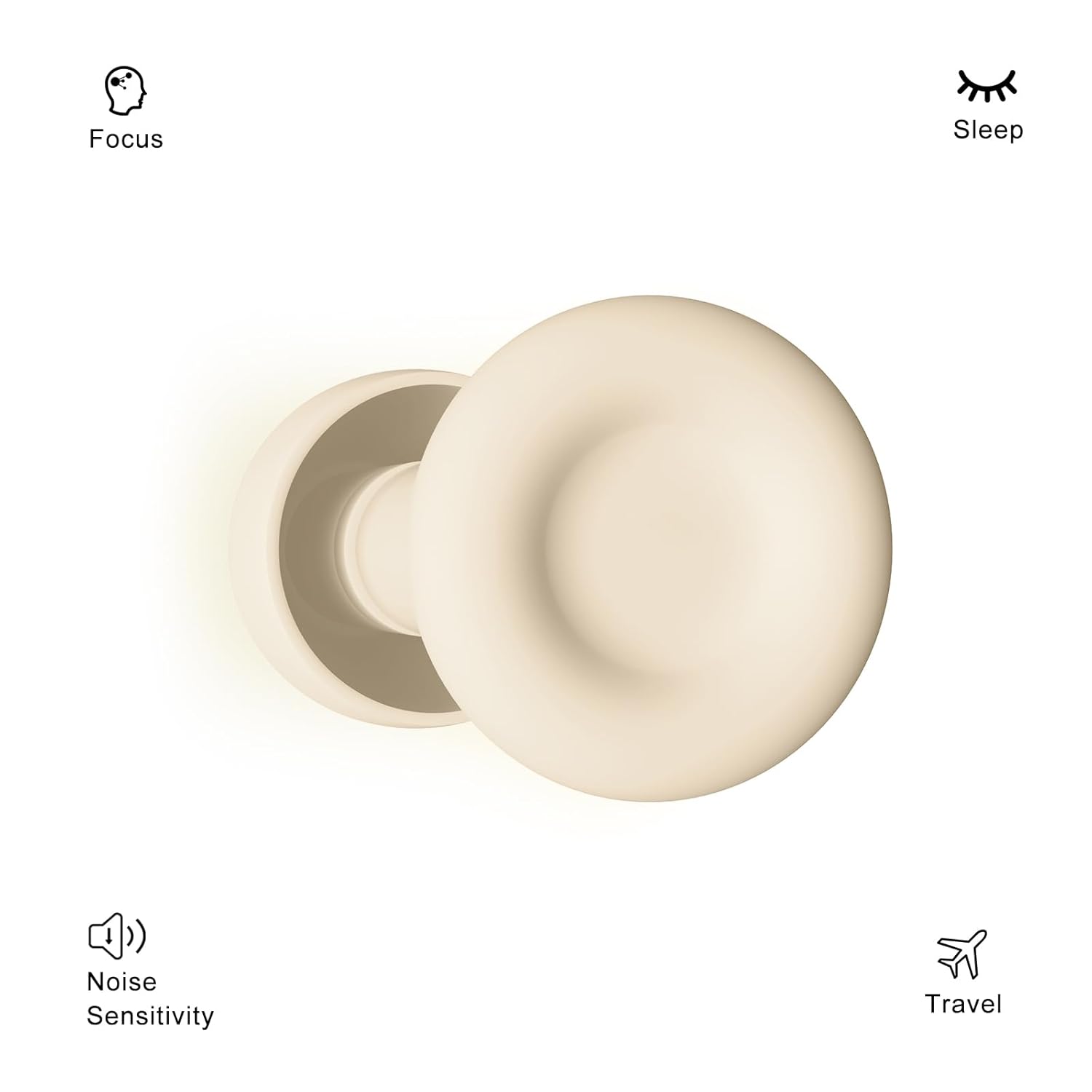 Ear Plugs for Sleeping Noise Reduction Reuseable, Concerts, Focus, Travel, Work, High Fidelity – 7 Pairs Eartips – Flexible Soft – Touch – NRR of 24 and 27 dB Noise Cancelling (Skin)