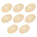 PATIKIL Desk Grommet 1-9/16", 8 Pcs Round Cable Grommet Cord Hole Cover with Adhesive Tape Flexible Table Wire Organizer for Office Home Table Countertop, Yellow