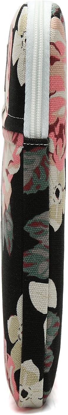 Canvaslove Laptop Sleeve Case Bag Cover with Pocket for MacBook Pro 16 and 16 inch HP Lenovo Dell ASUS Acer Notebook Computer (Pink Rose)
