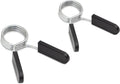 2Pcs Black 2 Inch Barbell Clamps, Stainless Steel Spring Collar Clips Weight Bar Clamps Dumbbell Barbell Handle Locking Clip for Weightlifting Strength Gym Fitness Training Accessories, Collars