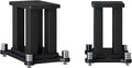 A Pair of Universal Speaker Stands, Heavy Duty Speaker Stands Holds Bookshelf Speaker Satellite Speaker Large Speaker, Vibration-Absorbing MDF Design, Holds 88lbs Speaker (Black, 20cm/7.8in)