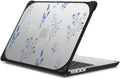 CASETiFY Bounce MacBook Pro 16-inch (M3/M4) Case [Enhanced Protective Corner Design/Ventilation Cutouts/Anti-Slip Grip] - Small Blue Flowers - Clear Black