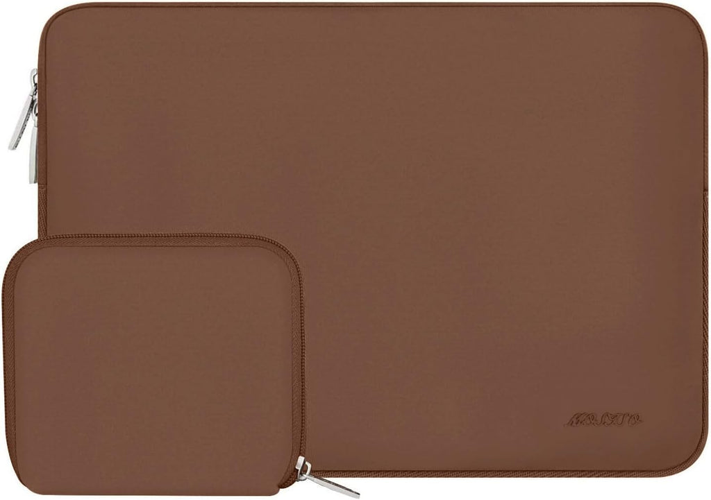 MOSISO Laptop Case 13 inch, 13 inch Laptop Sleeve Bag Compatible with MacBook Air 13 M4 M3 M2 M1 2025-2018 / Pro 13 M2 M1 2025-2016, Neoprene Computer Sleeve Bag with Small Case, Caramel Brown