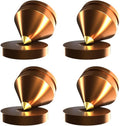 4Pcs Speaker Spikes Floor Protectors Shockproof Speaker Isolation Spikes with Base Pad for Speaker,Subwoofer,Amplifier,Turntable,Recorder CD DAC with 3m Adhesive (Gold)