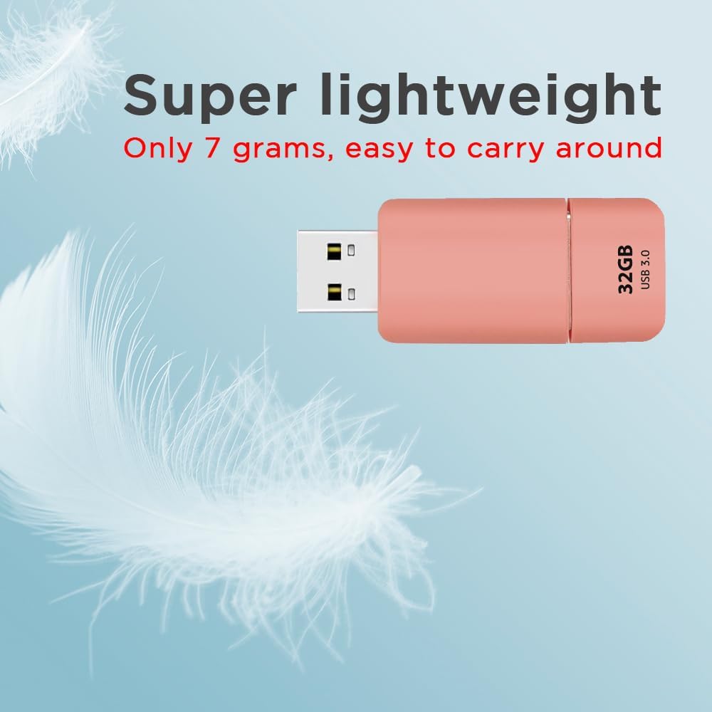 GIGASTONE 32GB Flash Drive (100 Pack) Z60NB USB 3.2 Gen 1, Ultra Fast, Retractable Capless Slider Design, Data Storage, Backup for PC/Mac/TV/Car Audio, USB 2.0/3.0/3.1 Compatible (Random Color)