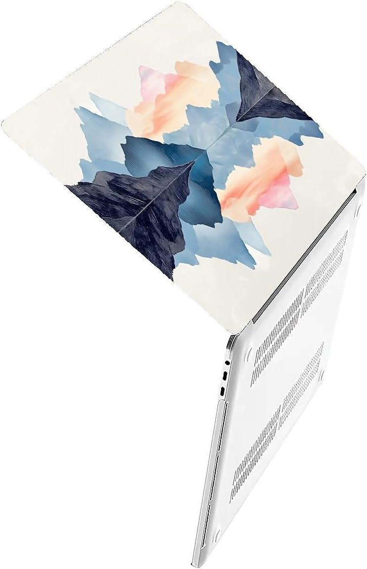 Compatible with MacBook Air 13.3 13.6 Inch Case 2022 2021 2020 2019 Plastic Hard Shell Case Cover,13.6 Air (A2681) M2 2022, Mountains and Water