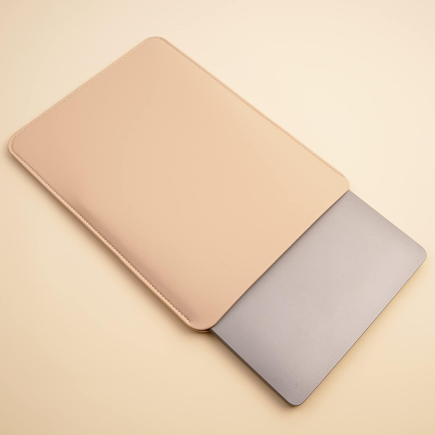 Laptop Sleeve 14 Inch Compatible with New 14 inch MacBook Pro A2992/2918 M3 A2442, A2779, Surface Laptop 13.5 Color Beige