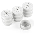 HYCC 10 Pack 2 Inch Flexible Desk Grommet,Organize Wires and Cables on Office Equipment, Computer Components, Entertainment Systems Effectively - Color: White