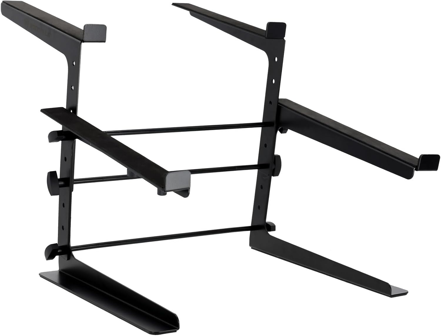 Rockville Rock2d2 Adjustable Dual Shelf DJ Controller Midi Keyboard Laptop Stand