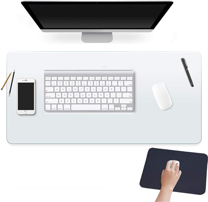 Clear Desk Pad Blotter on Top of Desks Office Table Protector Laptop Computer by EasyEasyLife