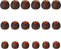 Earbud Tips Soft Silicone Earbuds Replacement Tips Fit for in-Ear Headphones(Inner Hole from 3.8mm - 4.2mm Earphones) 9 Pairs S/M/L,Black/Orange