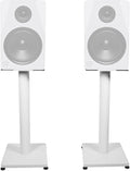 Rockville RS21W 21 inch Steel Bookshelf Speaker Stands, 60 lbs Capacity, Anti-Vibration Foam, Cable Management, for Home Audio and Studio Monitoring