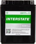 Interstate Batteries YTX14AH-BS 12V 12Ah Powersports Battery 210CCA High-Performance AGM Rechargeable Replacement for Kawasaki, Polaris, Yamaha ATVs, UTVs, Snowmobiles, Motorcycles (CITX14AH-BS)