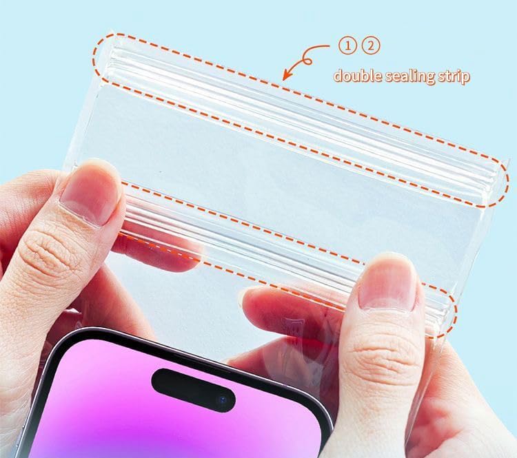 1PCS Waterproof Phone Case - Universal Fit for iPhone 14/13/12 & Android Phones - Submersible Up to 100ft for Kayaking, Fishing, Rain,etc.(Black/White/Pink) (White)