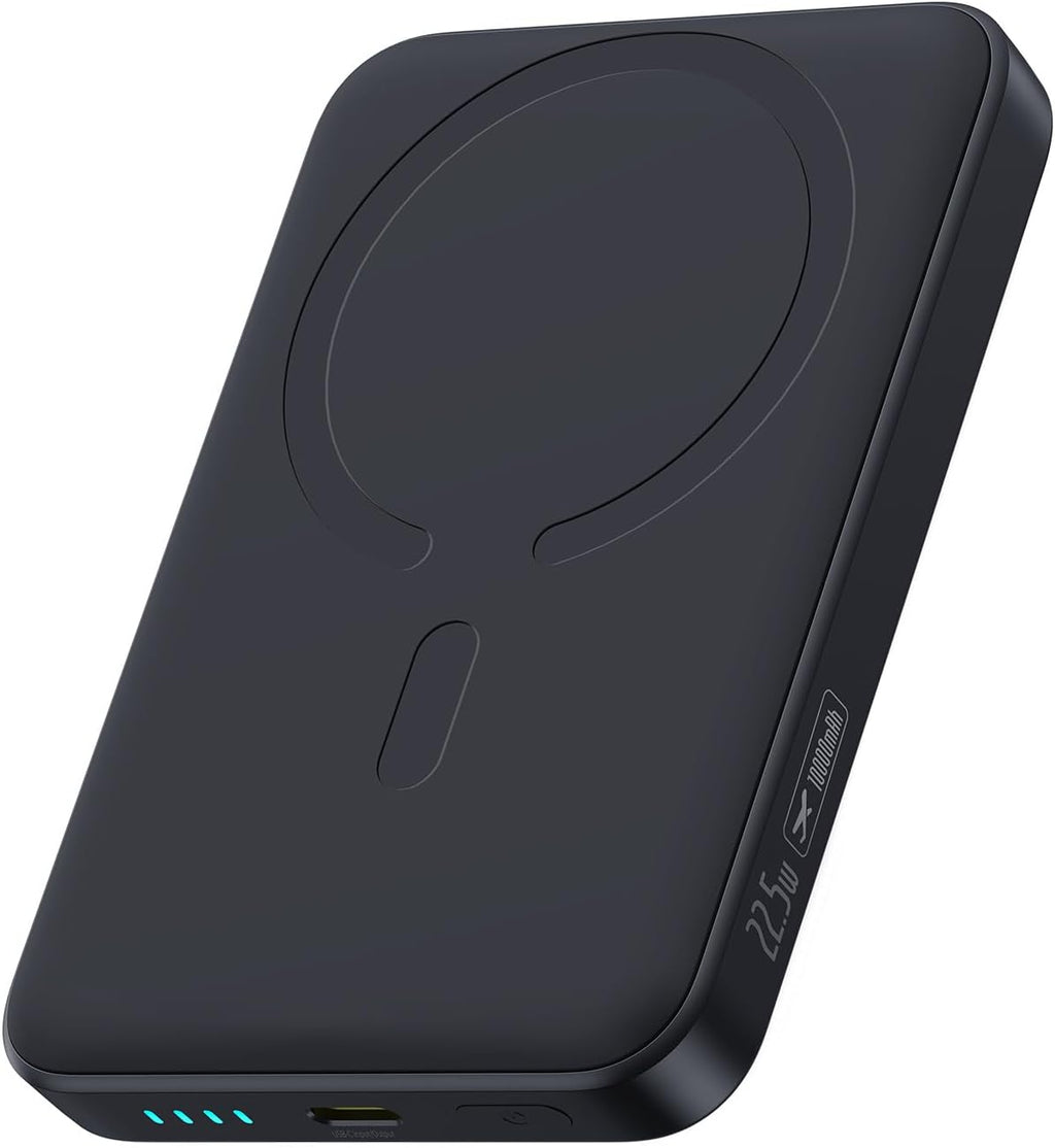 Baseus for MagSafe Portable Charger, 10000mAh Wireless Magnetic Power Bank with USB-C Cable 22.5W PD Charging, Slim Phone Battery Pack Compatible with iPhone 16/15/14/13/12 Pro/Pro Max Series-Black