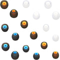 Earbuds Replacement Tips Silicone Earbud Tips Ear Gels Fit for Inner Hole from 3.8mm - 5.1mm Earphones 9 Pairs S/M/L