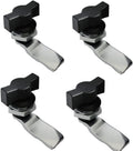 WJSKDQ 4pcs Thumb Operated Offset Cam Lock Thumb Cam Lock for Machine Cabinet Drawer Black_3