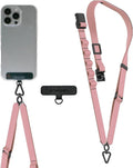 Smartish Phone Lanyard - Case Clinger - Universal iPhone Holder w/Detachable Crossbody Shoulder Neck Strap w/Storage Loops, Fidlock, Insert for Phone Cases iPhone, Galaxy, Pixel- Mauve It or Lose It