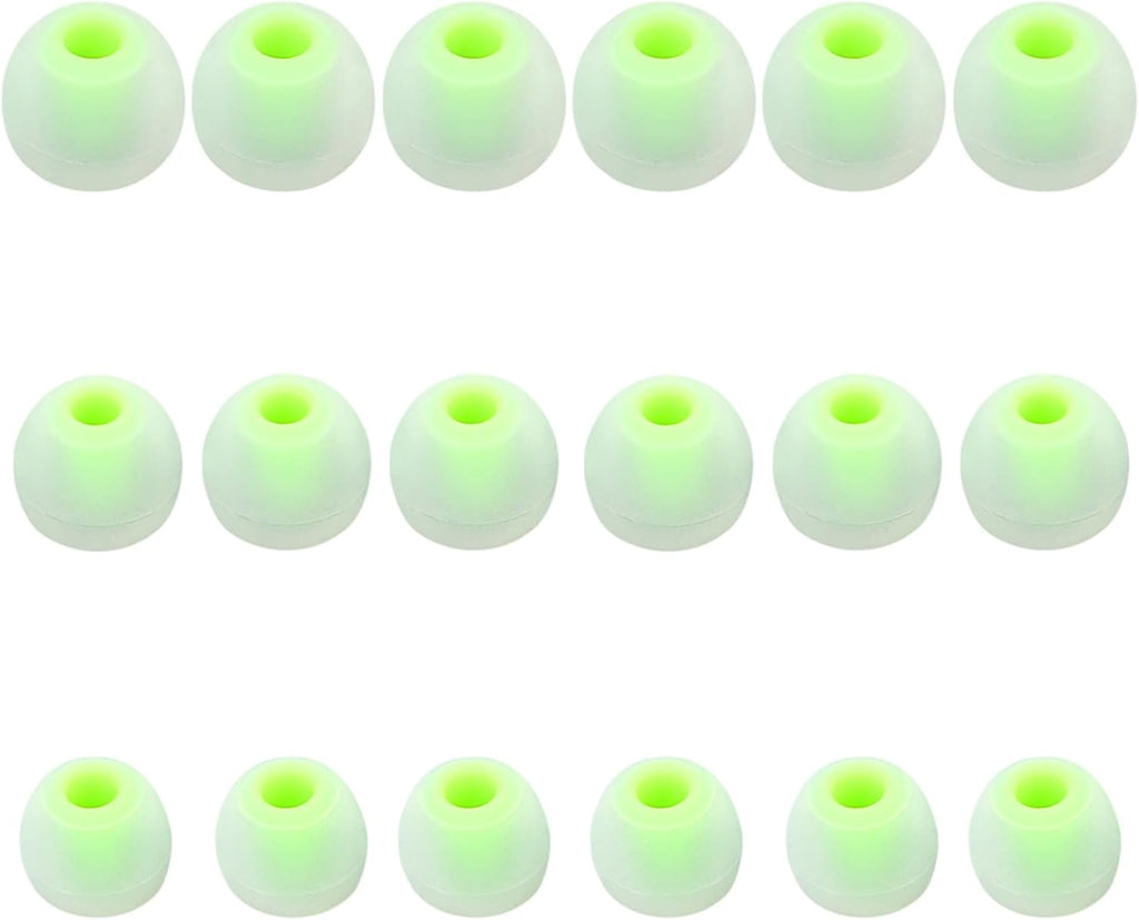 Earbud Replacement Tips Silicone Earbud Tips Earbud Covers Fit for in-Ear Headphones (Inner Hole 3.8mm -5.1mm) Earbud Rubber Tips Eartips 9 Pairs S/M/L