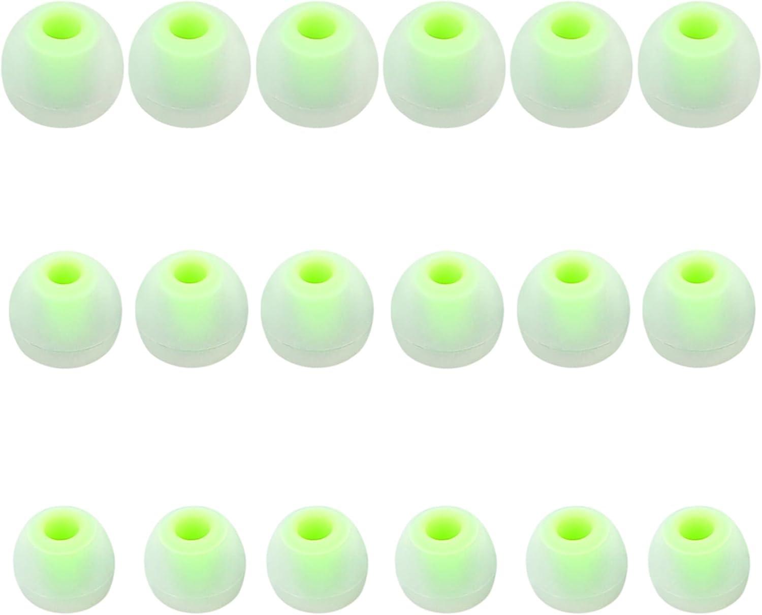 Earbud Replacement Tips Silicone Earbud Tips Earbud Covers Fit for in-Ear Headphones (Inner Hole 3.8mm -5.1mm) Earbud Rubber Tips Eartips 9 Pairs S/M/L