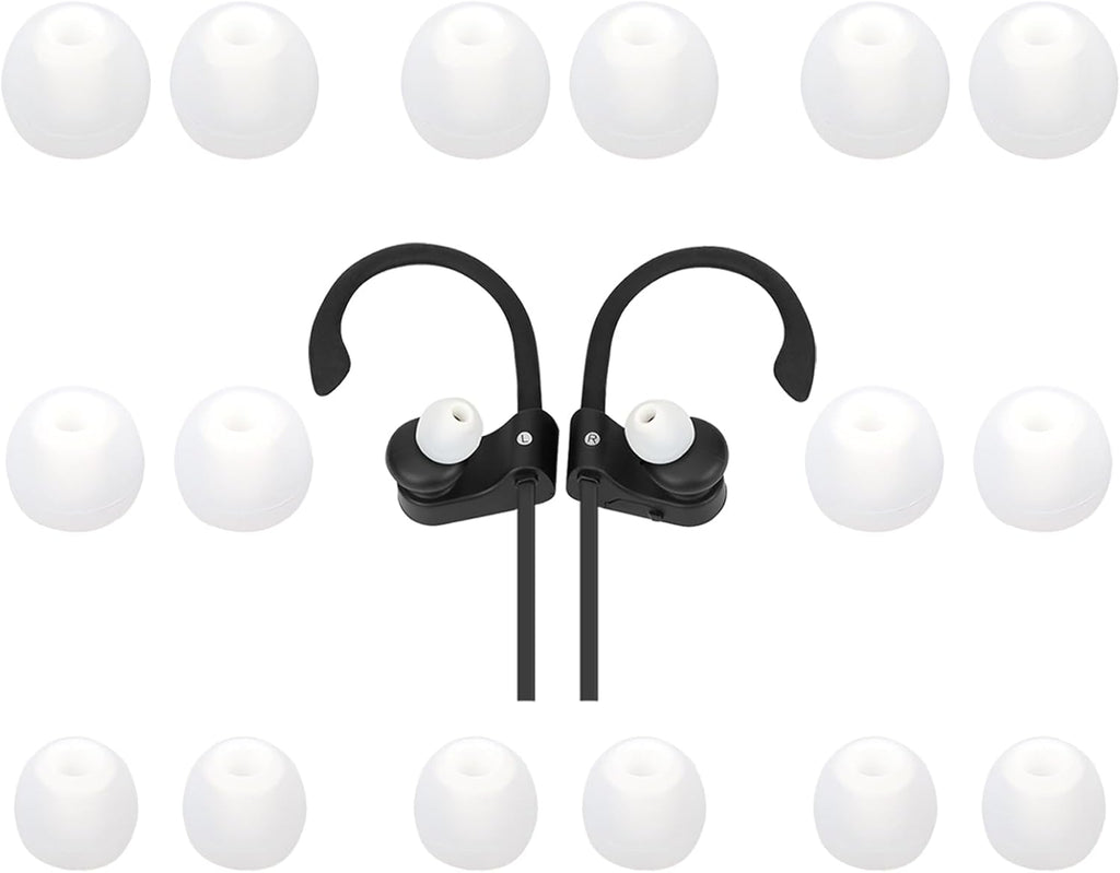 Earbud Replacement Tips Silicone Earbud Tips Fit Most in-Ear Earbuds(Inner Hole 3.8mm -5.1mm) Headphone Ear Bud Covers 9 Pairs S M L