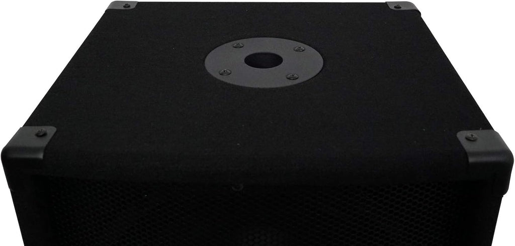 Rockville SBG1124 12" 600W Passive 4-Ohm Pro DJ Subwoofer, MDF Cabinet, Pole Mount, Deep Bass, for DJs and Small Venues