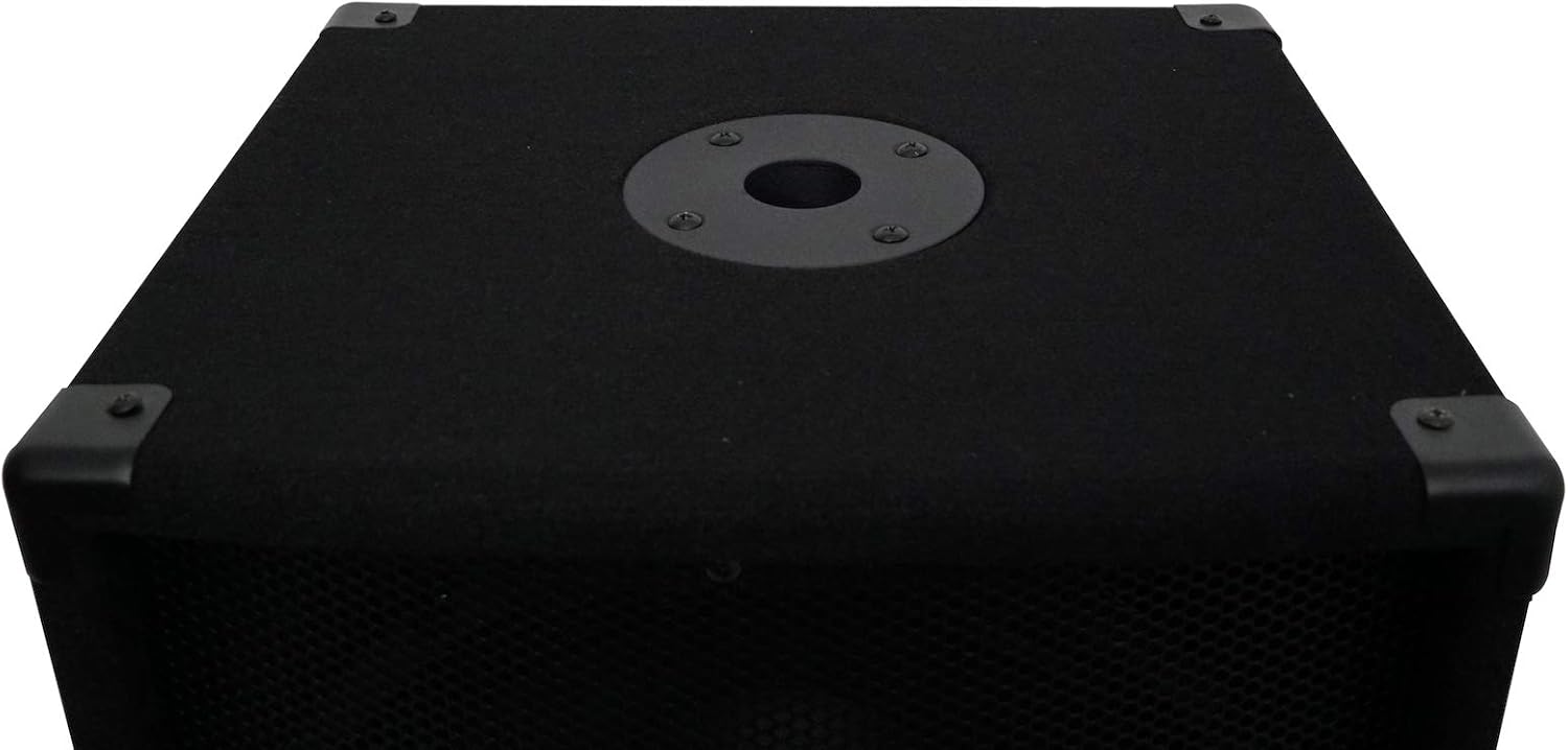 Rockville SBG1124 12" 600W Passive 4-Ohm Pro DJ Subwoofer, MDF Cabinet, Pole Mount, Deep Bass, for DJs and Small Venues