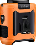 CAZOKASI Personal Fan 10000mAh Waist Clip Portable Rechargeable Wearable Hand Free, 6-40hours Wearable Cooler for Traveling Working Outdoor Office (10000mAh / Orange)