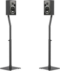 USX MOUNT Universal Speaker Stands, Height Adjustable Extend 30.0" to 39.1" for Satellite Speakers & Small Bookshelf Speakers up to 11 lbs Per Stand, 1 Pair Floor Stands for Sony Bose Polk JBL Yamaha
