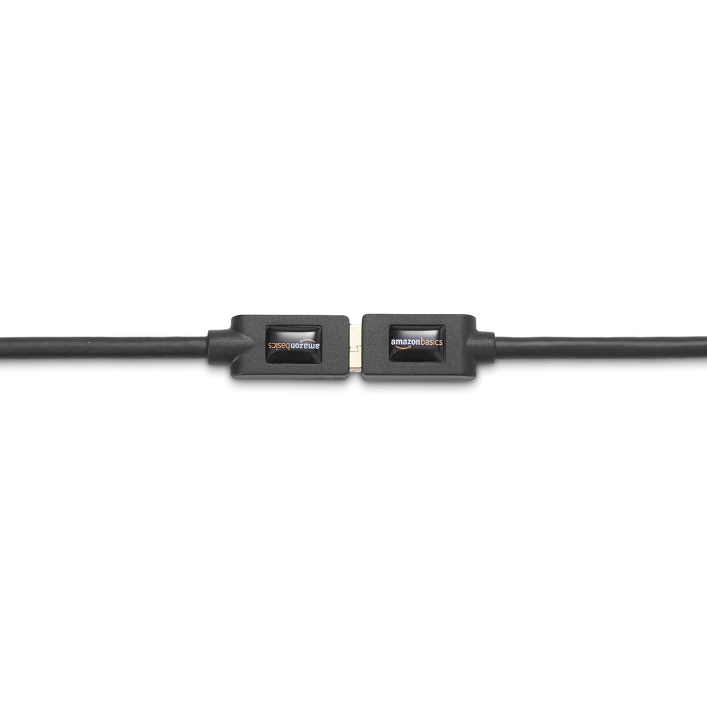 Amazon Basics 2-Pack USB-A 3.0 Extension Cable, 4.8Gbps High-Speed, Male to Female Gold-Plated Connectors, 6 Foot, Black