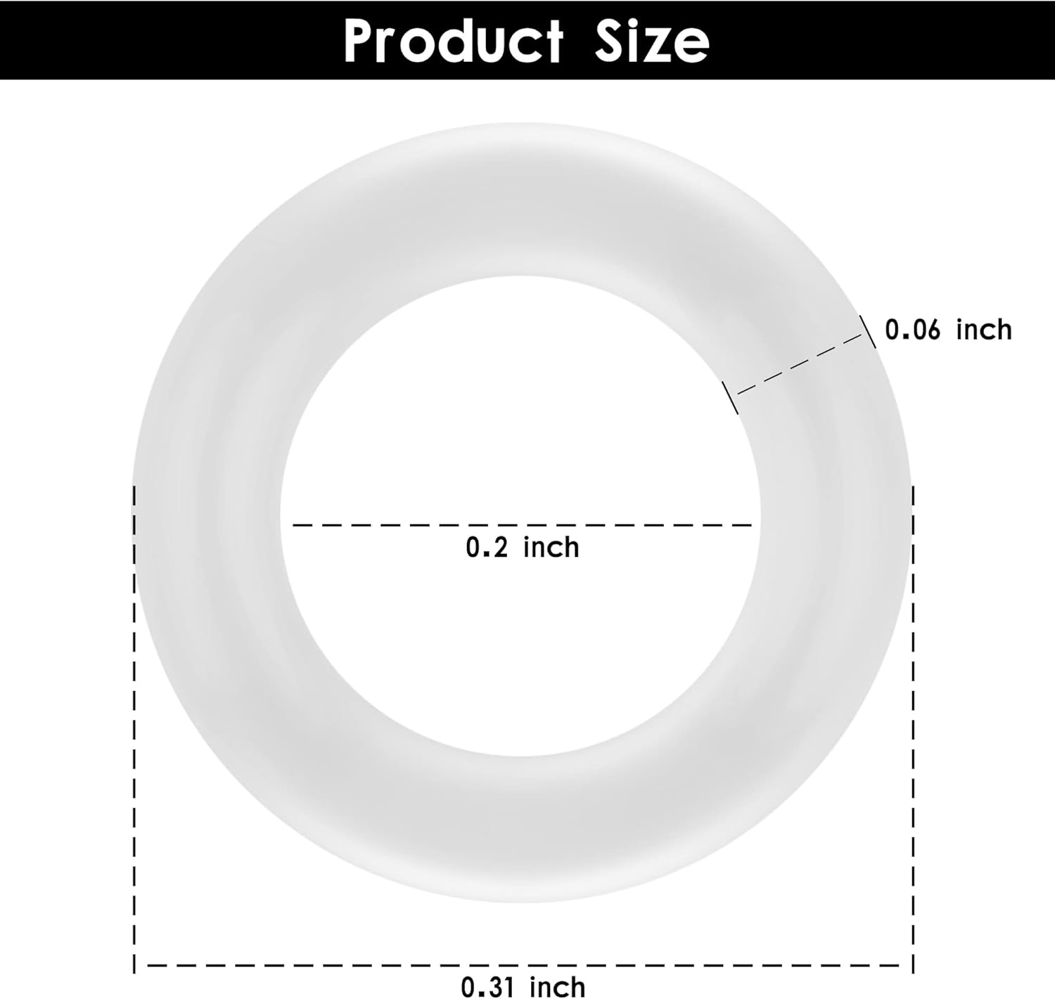 200Pcs Clear O-Ring Switch Dampeners Keycap for Mechanical Keyboard Cherry Mx, White…