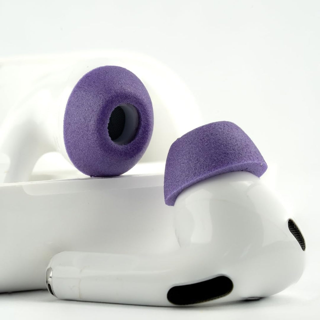 Comply TrueGrip MAX | Premium Memory Foam Replacement Earbud Tips for Apple AirPods Pro 1 & 2 | Long Lasting Comfort, MAX Durability, Secure Fit, Superior Noise Isolation| Purple (Small) (1 Pair)