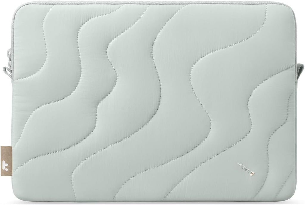 tomtoc 360 Protective Puffy Laptop Sleeve for 16-inch MacBook Pro M4/M3/M2/M1 Pro/Max A3403 A3186 A2991 A2780 A2485 2024-2019, Quilted Design Soft Cute Puffer Bag Laptop Case for Dell XPS 16 Plus
