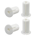 4pc Starlink Cable Grommet 3/4" Silicone Waterproof Wall Hole Pass Through Split Cable Bushings for TV Wire Ethernet Cord, Starlink Cable Routing Kit Accessories, 38mm/1.5" Ht, White
