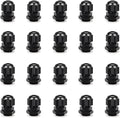 Cable Gland 20 Pack Plastic Waterproof Adjustable Connector 4-8mm PG9 Strain Relief Cord Connectors Joints Nylon with Gaskets