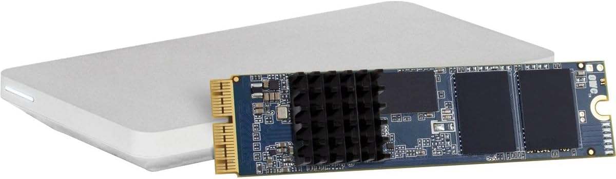 OWC 480GB Aura Pro X2 SSD Complete Upgrade Solution Compatible with Mac Pro (Late 2013), High Performance NVMe Flash Upgrade, Including Tools, heatsink, and Envoy Pro Enclosure