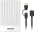 Portable External Hard Drive Storage Expansion Mobile HDD USB 3.0 for PC, Mac, Desktop, Laptop, PS4, PS5, Xbox One X/S, Xbox 360, Xbox Series X/S, Office & Game (White, 750GB)