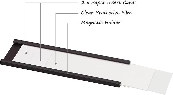 Realth C Channel Magnetic Label Holders 10 Pack 2' x 4'' - Image 6