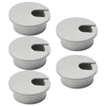 5 Pcs Desk Grommet 2" / 50 mm, Desk Cord Hole Cover, Cable Grommet ABS Plastic, Desk Hole Grommet for Home & Office Pc, Detachable Cable Cord Organizer-Light Grey
