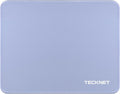 TECKNET Mouse Pad 270 x 210 x 3 mm with Anti-fray Stitchin, Waterproof Surface & Non-Slip Rubber Base with Stitched Edges Gaming Mouse Mat for Laptop，Compatible with Laser and Optical Mice - LT.Blue