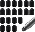 20 Pieces Replacement Tips Touch Screen Pens Tips Silicone Rubber for Touch Pen (Outer Diameter 6mm, Inner Diameter 4mm)