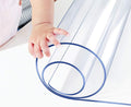 Wadrac Multisize Small PVC Clear Table Cover Top Protector-12x30 in Heat by Wadrac