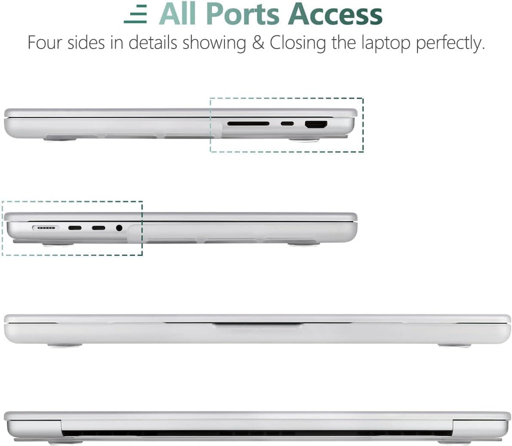 DONGKE for M4 MacBook Pro 16 Inch Case 2024 2023 2021 A3403 A3186 M3 A2991 M2 A2780 M1 A2485 Pro/Max Chip, Plastic Hard Shell Case & Keyboard Cover for Mac Pro 16 with Touch ID, Right & Left Brain
