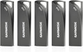32GB USB 3.0 Flash Drive, 5-Pack Waterproof Metal USB Memory Stick, Slim Thumb Drive Portable Pen Drive with Keychain Hole Stylish Jump Drive for Computer/Car/Smart TV